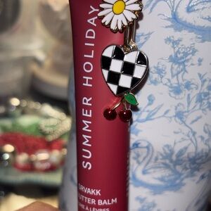 Summer Holiday Lip Butter Balm with Retro Cherry Charm
